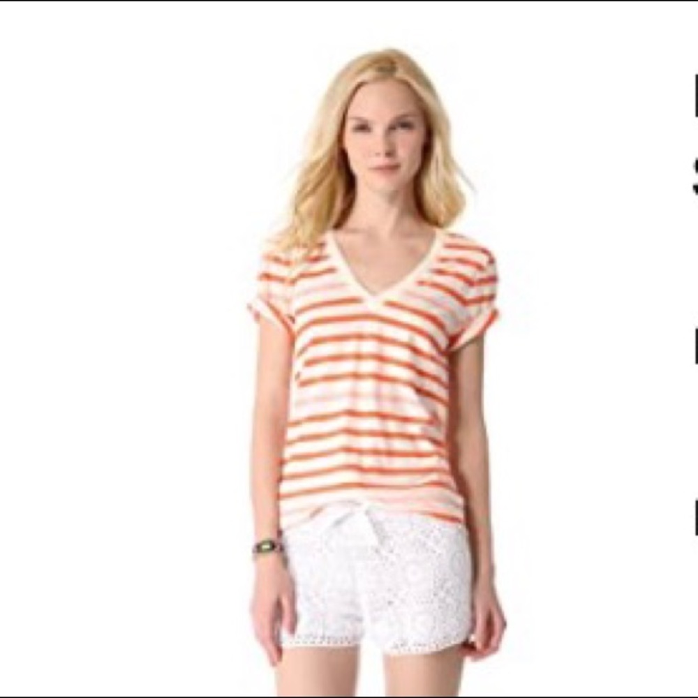 NWOT Madewell Striped V-Neck Tee XS